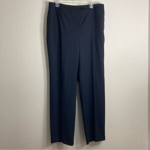 Tahari Pinstripe Slacks - Blue - Size 16